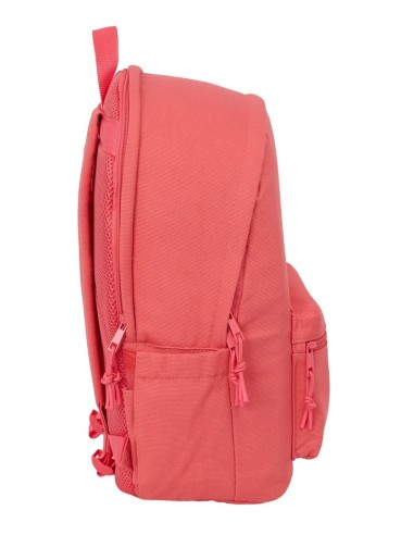 MOCHILA DOBLE PARA PORTATIL 15,6"+USB SAFTA BASIC "MARSALA"