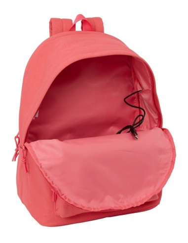 MOCHILA DOBLE PARA PORTATIL 15,6"+USB SAFTA BASIC "MARSALA"