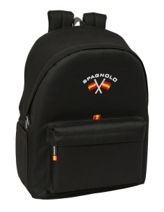 MOCHILA DOBLE PARA PORTATIL 15,6"+USB SPAGNOLO "NEGRO"