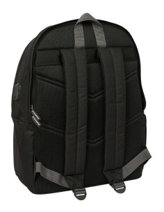 MOCHILA DOBLE PARA PORTATIL 15,6"+USB SPAGNOLO "NEGRO" 2