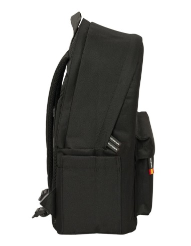 MOCHILA DOBLE PARA PORTATIL 15,6"+USB SPAGNOLO "NEGRO"