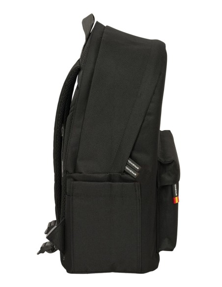 MOCHILA DOBLE PARA PORTATIL 15,6"+USB SPAGNOLO "NEGRO"