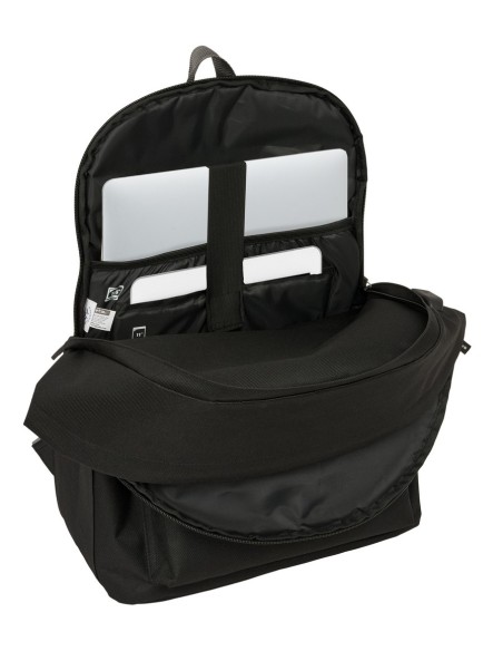 MOCHILA DOBLE PARA PORTATIL 15,6"+USB SPAGNOLO "NEGRO"