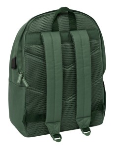 MOCHILA DOBLE PARA PORTATIL 15,6"+USB SPAGNOLO "VERDE" 2