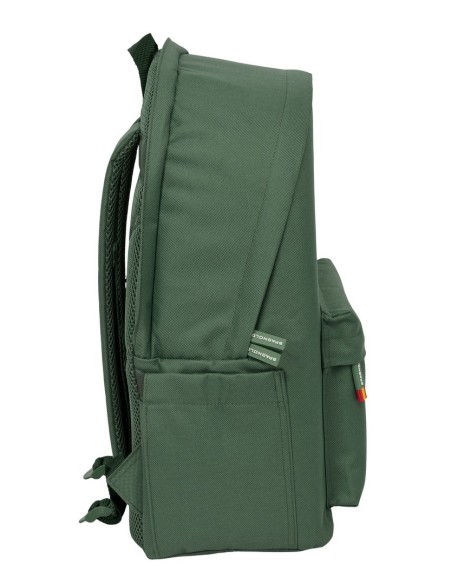 MOCHILA DOBLE PARA PORTATIL 15,6"+USB SPAGNOLO "VERDE"