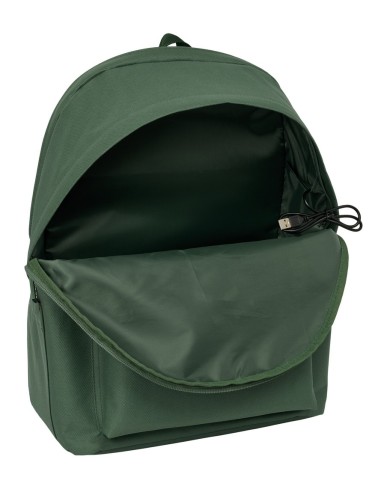 MOCHILA DOBLE PARA PORTATIL 15,6"+USB SPAGNOLO "VERDE"