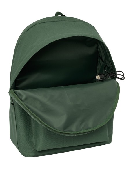 MOCHILA DOBLE PARA PORTATIL 15,6"+USB SPAGNOLO "VERDE"