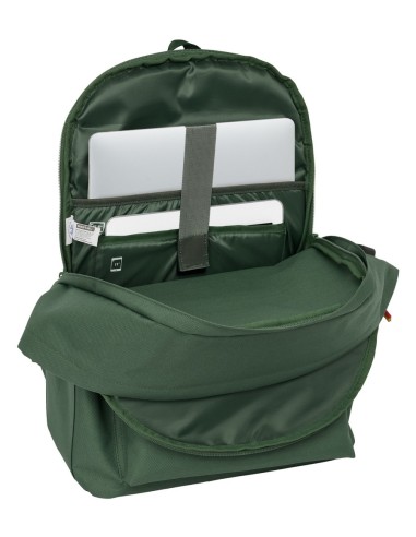 MOCHILA DOBLE PARA PORTATIL 15,6"+USB SPAGNOLO "VERDE"