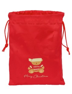 SAQUITO PLANO OSITO ROJO FELICES FIESTAS Mochilas Saco Gy...