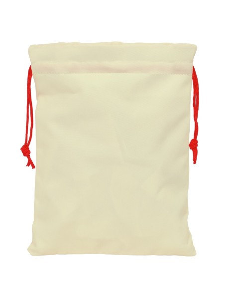 SAQUITO PLANO OSITO BEIGE FELICES FIESTAS Mochilas Saco G...