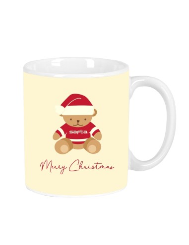TAZA GRANDE OSITO BEIGE FELICES FIESTAS Complementos | Fr...