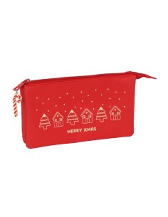 PORTATODO TRIPLE CASITAS MERRY XMAS Portatodo Estuche | F...