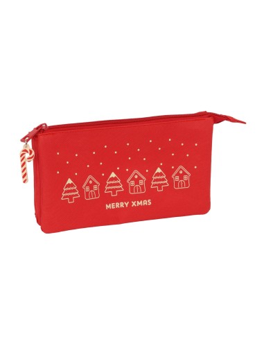 PORTATODO TRIPLE CASITAS MERRY XMAS Portatodo Estuche | F...