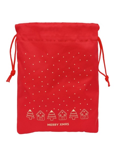 SAQUITO PLANO CASITAS MERRY XMAS Mochilas Saco Gym | Fraber