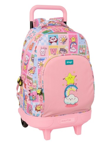 MOCHILA GDE. C/RUEDAS COMPACT EXTRAIBLE Mr. WONDERFUL "CO...