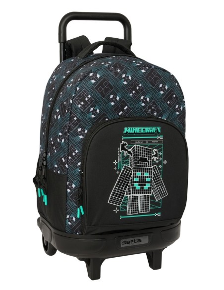 MOCHILA GDE. C/RUEDAS COMPACT EXTRAIBLE MINECRAFT "SCREEN...