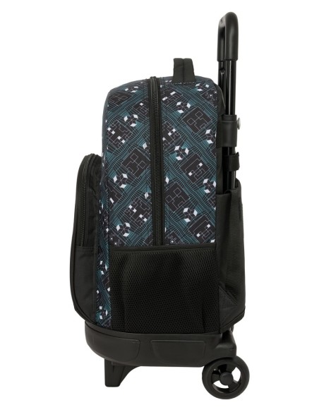 MOCHILA GDE. C/RUEDAS COMPACT EXTRAIBLE MINECRAFT "SCREEN...