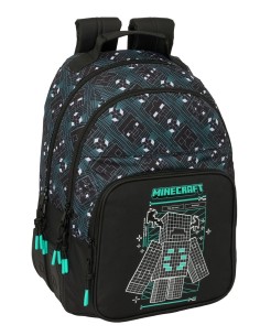 MOCHILA DOBLE ADAPT.CARRO MINECRAFT "SCREEN" Mochilas Esc...