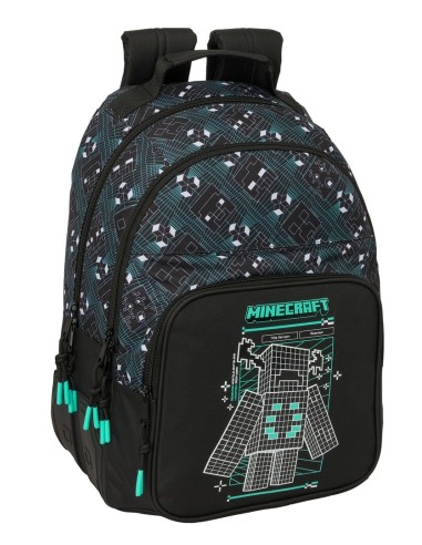 MOCHILA DOBLE ADAPT.CARRO MINECRAFT "SCREEN" Mochilas Esc...