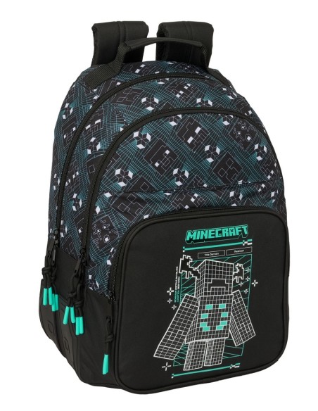 MOCHILA DOBLE ADAPT.CARRO MINECRAFT "SCREEN" Mochilas Esc...
