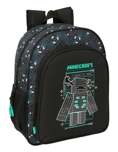 MOCHILA JUNIOR ADAPT.CARRO MINECRAFT "SCREEN" Mochilas Es...