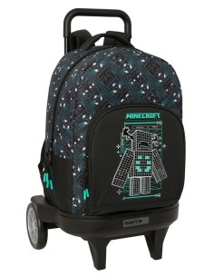 MOCHILA GDE. C/RUEDAS COMPACT EVOL. EXT. MINECRAFT "SCREE...