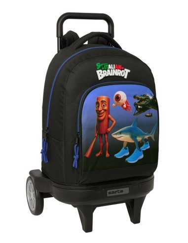 MOCHILA GDE. C/RUEDAS COMPACT EVOL. EXT. BRAINROT Mochila...