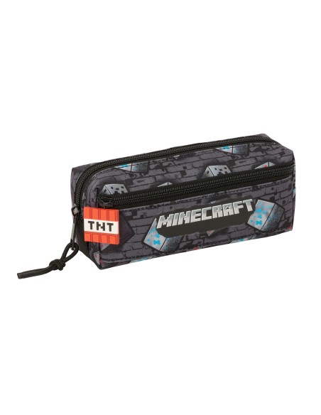 PORTATODO TRIPLE PEQ. C/GOMA ELAST. 22CM MINECRAFT "GRAFFITI"