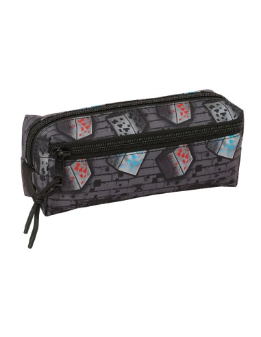 PORTATODO TRIPLE PEQ. C/GOMA ELAST. 22CM MINECRAFT "GRAFFITI"
