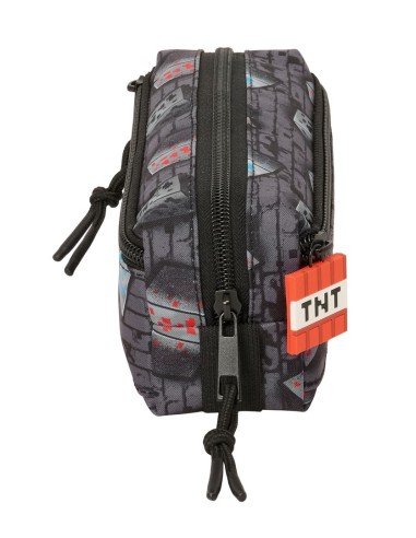 PORTATODO TRIPLE PEQ. C/GOMA ELAST. 22CM MINECRAFT "GRAFFITI"
