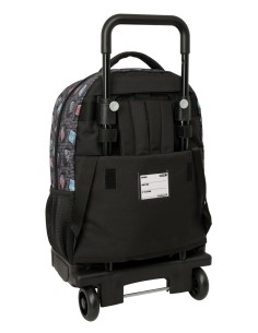 MOCHILA GDE. C/RUEDAS COMPACT EXTRAIBLE MINECRAFT "GRAFFITI" 2