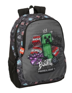 MOCHILA ADAPT.CARRO MINECRAFT "GRAFFITI"