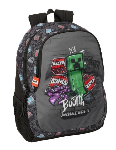 MOCHILA ADAPT.CARRO MINECRAFT "GRAFFITI"