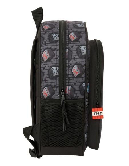 MOCHILA JUNIOR ADAPT.CARRO MINECRAFT "GRAFFITI"