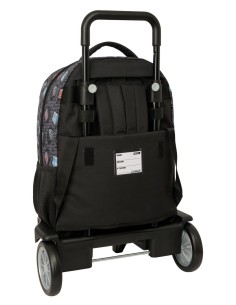MOCHILA GDE. C/RUEDAS COMPACT EVOL. EXT. MINECRAFT "GRAFFITI" 2