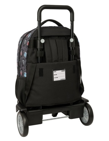MOCHILA GDE. C/RUEDAS COMPACT EVOL. EXT. MINECRAFT "GRAFFITI"