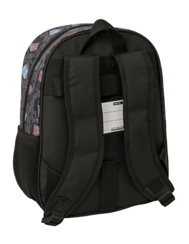 MOCHILA INFANTIL ADAPT.CARRO MINECRAFT "GRAFFITI"