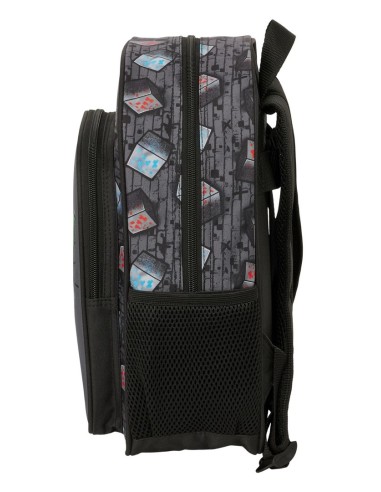 MOCHILA INFANTIL ADAPT.CARRO MINECRAFT "GRAFFITI"