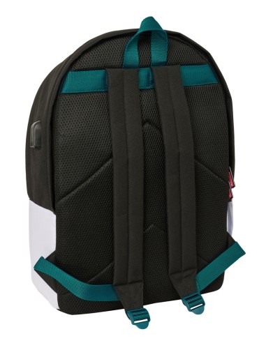 MOCHILA DOBLE PARA PORTATIL 15,6"+USB REAL MADRID EQUIP. 26/27