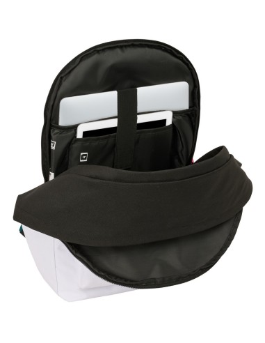 MOCHILA DOBLE PARA PORTATIL 15,6"+USB REAL MADRID EQUIP. 26/27