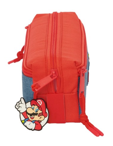 PORTATODO TRIPLE PEQ. C/GOMA ELAST. 22CM SUPER MARIO