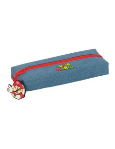 PORTATODO RECTANGULAR C/GOMA ELAST. 22CM SUPER MARIO