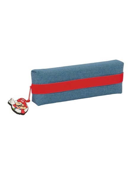 PORTATODO RECTANGULAR C/GOMA ELAST. 22CM SUPER MARIO