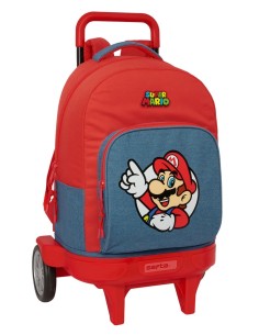 MOCHILA GDE. C/RUEDAS COMPACT EVOL. EXT. SUPER MARIO