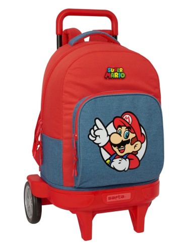 MOCHILA GDE. C/RUEDAS COMPACT EVOL. EXT. SUPER MARIO