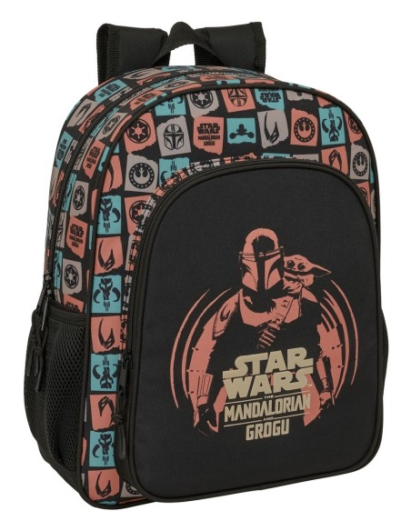 MOCHILA JUNIOR ADAPT.CARRO MANDALORIAN & GROGU