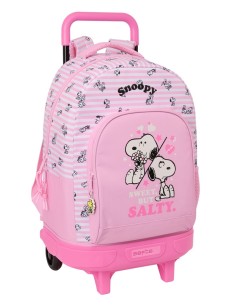 MOCHILA GDE. C/RUEDAS COMPACT EXTRAIBLE SNOOPY