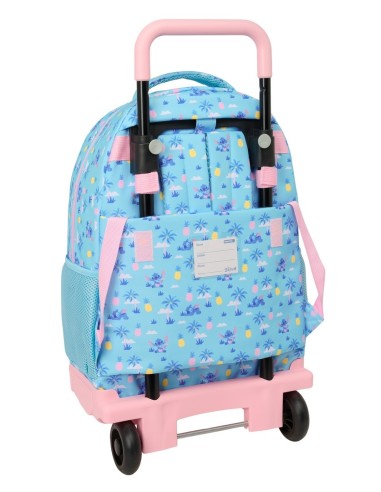 MOCHILA GDE. C/RUEDAS COMPACT EXTRAIBLE STITCH "WAVES"