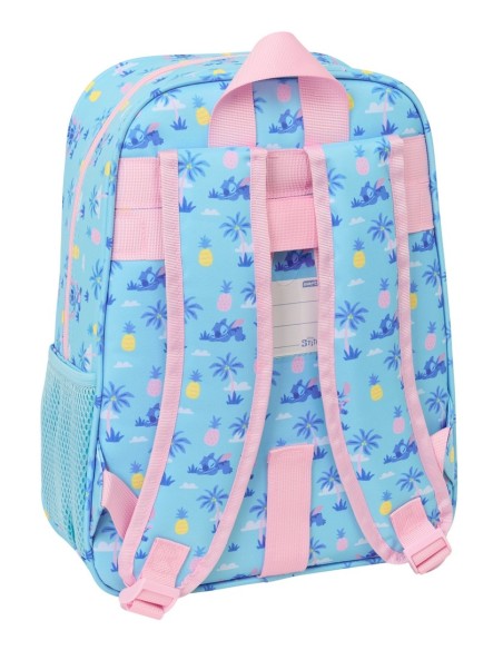MOCHILA INFANTIL ADAPT.CARRO STITCH "WAVES"