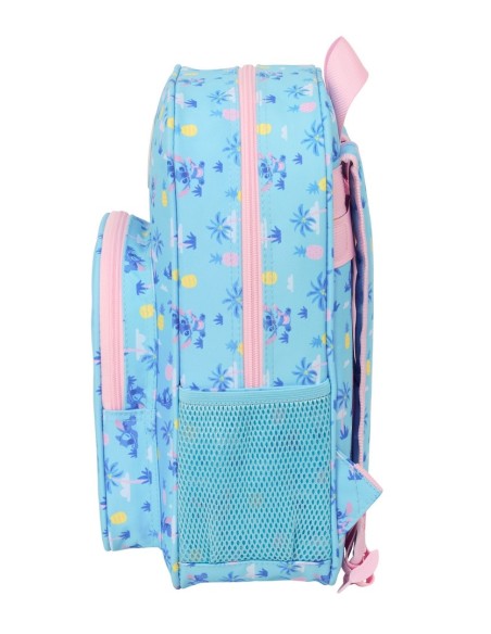 MOCHILA INFANTIL ADAPT.CARRO STITCH "WAVES"
